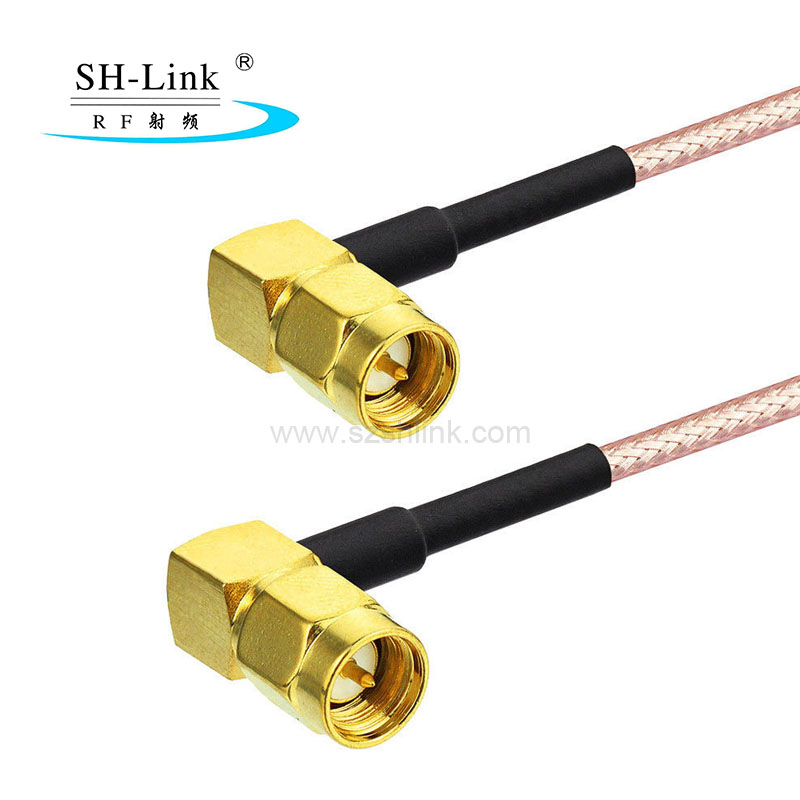 Right angle SMA male to Right angle SMA male with RG316 cable